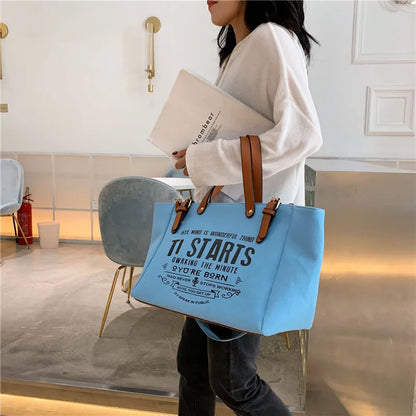 Canvas Large Capacity Shoulder Bag