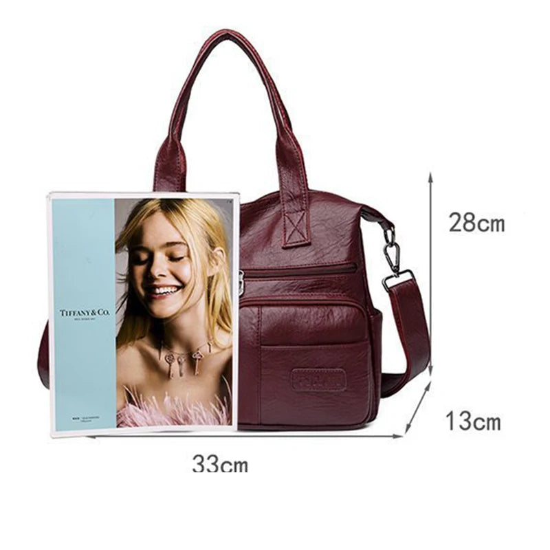 Luxury Shoulder PU Leather Crossbody Large Capacity Bag