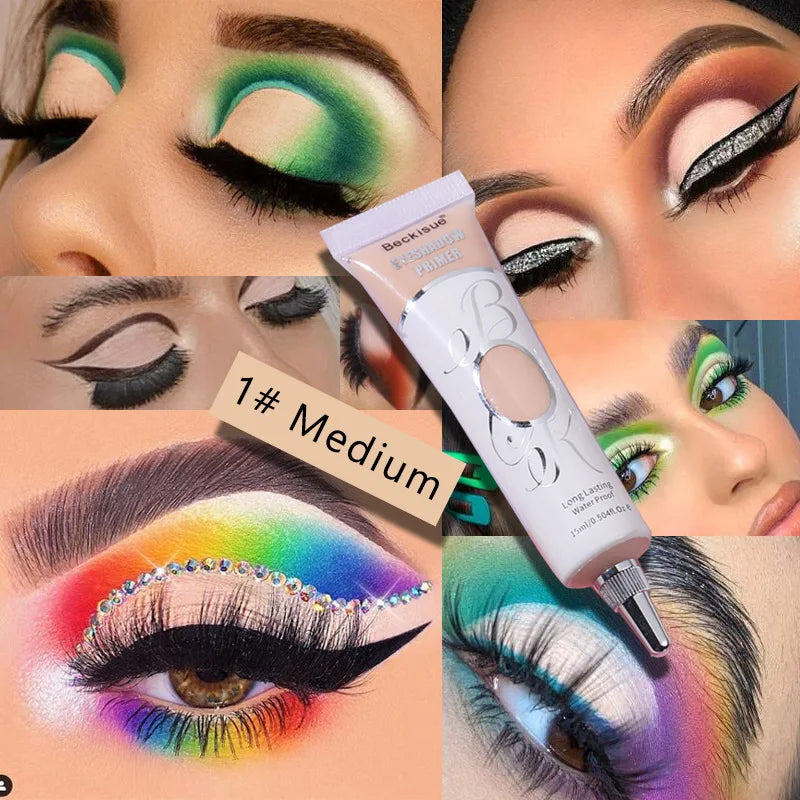 White dark eye shadow makeup