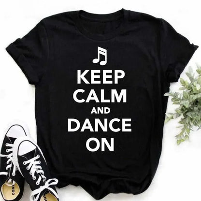 Funny Music Art Short Sleeves Black T-shirt