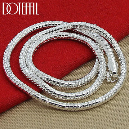 925 Sterling Silver Snake Chain Necklace
