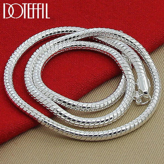925 Sterling Silver Snake Chain Necklace