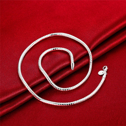 925 Sterling Silver Snake Chain Necklace
