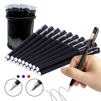 10/12/20/22Pcs Gel Pen Black/Blue ink 0.38/0.5/0.7mm Stationery