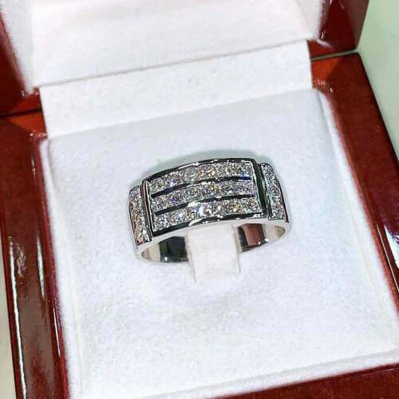 Elegant Bridal Shiny CZ Stone Rings
