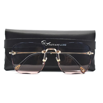 Rimless UV400 High Quality Gradient Sunglasses