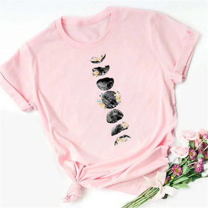 Moon Print T-shirts