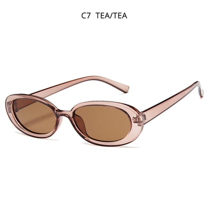 Classic Oval Cow Color Small Sunglasses