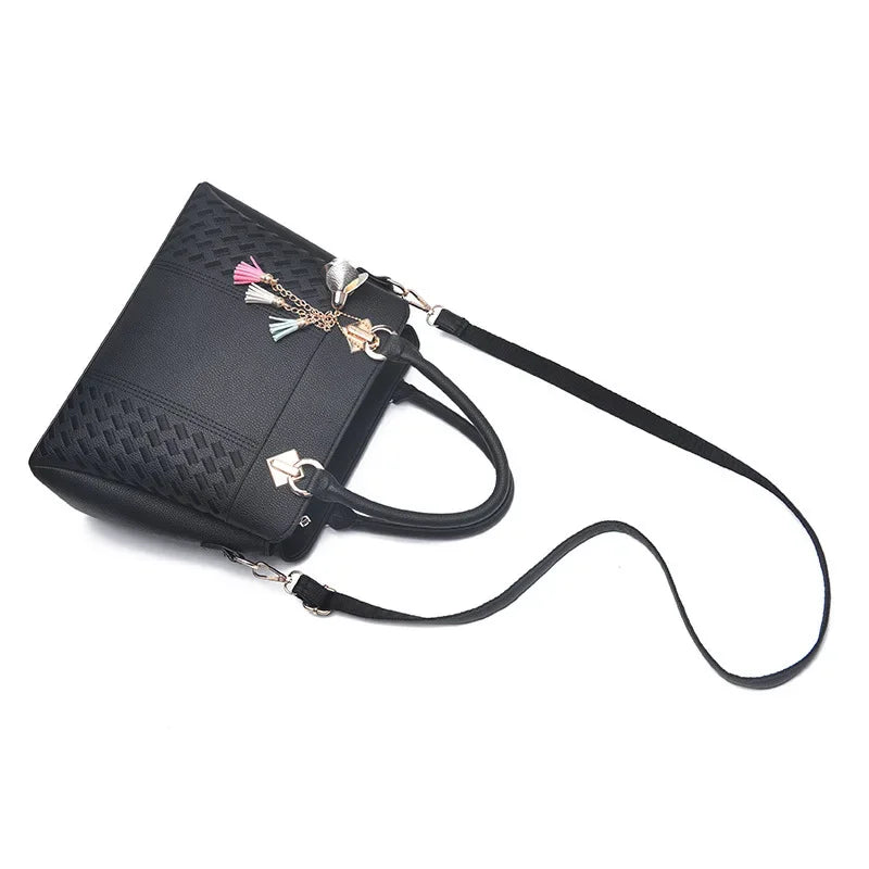Tassel PU Leather Crossbody Bag S