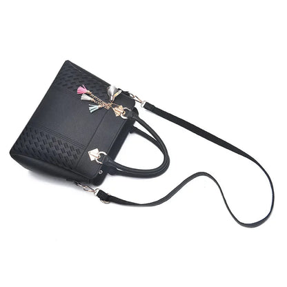 Tassel PU Leather Crossbody Bag S