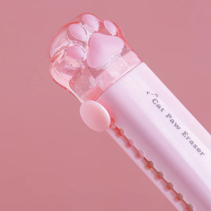 Creativity Retractable Kawaii cat claw Pencil eraser