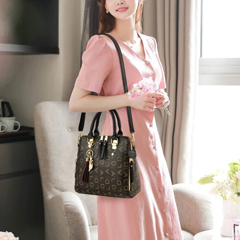 DANA English Letter PU Leather Bag