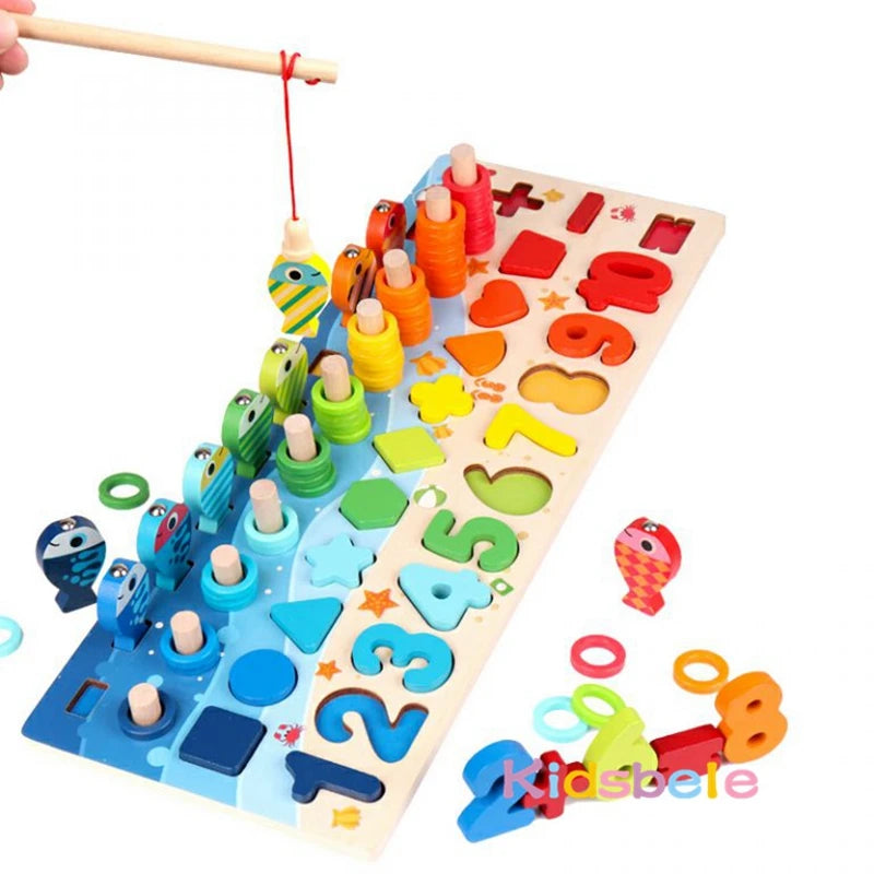 Math For Toddlers Educational Wooden Puzzle Toy