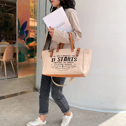 Canvas Large Capacity Shoulder Bag