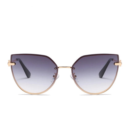 Cat Eye Vintage Rimless Sun Glasses