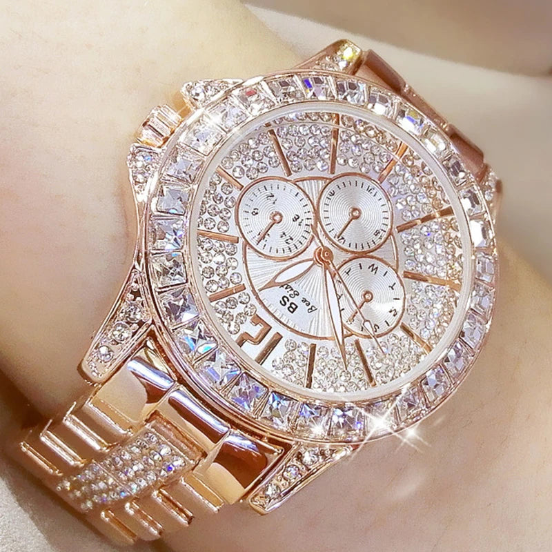 DANA Quartz Diamond Rose Gold Watch