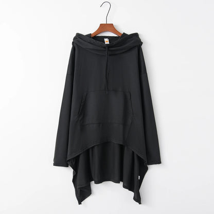 New European and N Pure Color Long Hoodie
