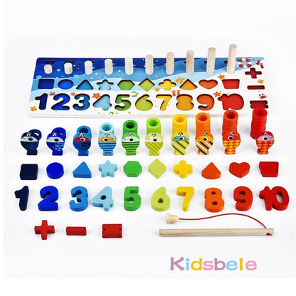 Math For Toddlers Educational Wooden Puzzle Toy