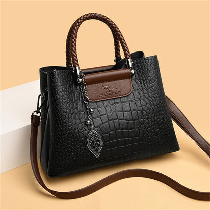 Leather Alligator Crossbody Bag