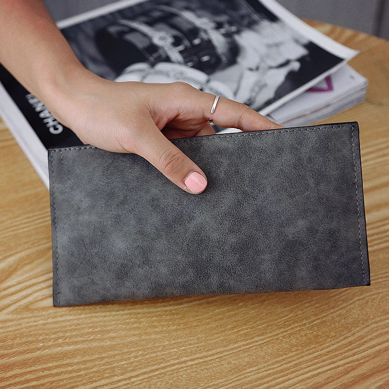 Wallet Long Money Coin Purse Leather Thin Card Holder Wallets