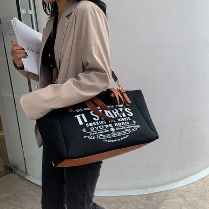 Canvas Large Capacity Shoulder Bag