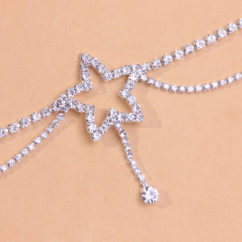 Stone Fans Multi-layer Star Anklet Bracelet