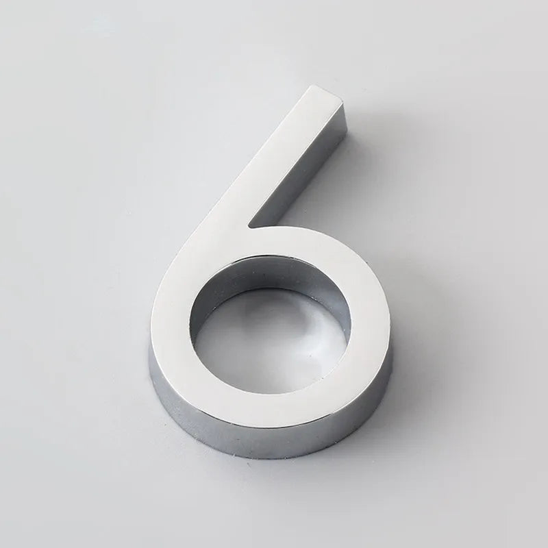 1pc 3D Numeral Door Plaque House Door Label