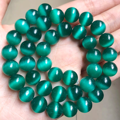 Cat Eye Opal Beads Natural Stone DIY Bracelets