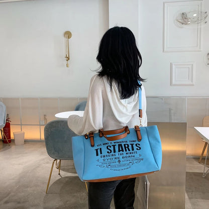 Canvas Large Capacity Shoulder Bag