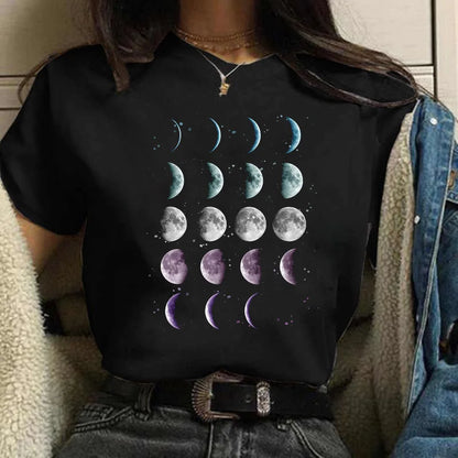Moon Print T-shirts