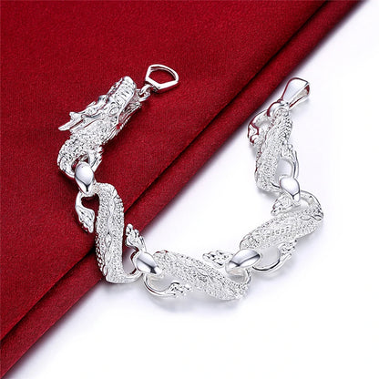 DANA 925 Sterling Silver Dragon Cuff Bracelet