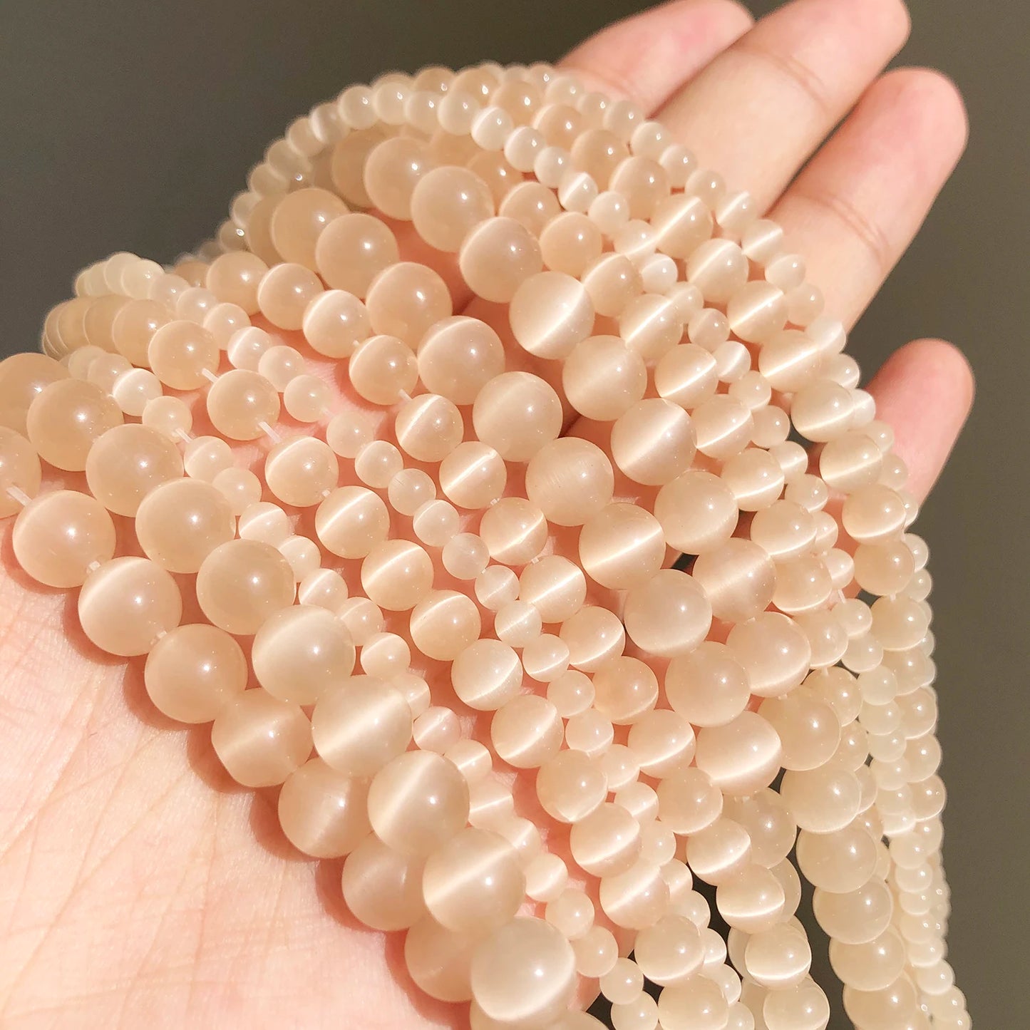 Cat Eye Beads Moon Stone DIY Bracelet