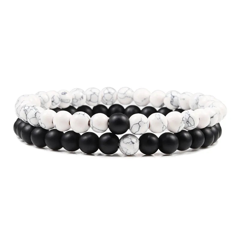 DANA Set Lava Stone Tiger Bracelets