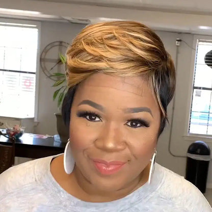Short Straight  Pixie Cut Hair Bob Wig