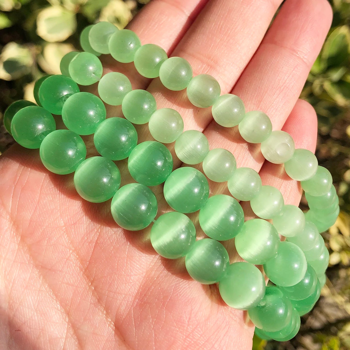 Cat Eye Beads Moon Stone DIY Bracelet