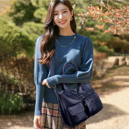 Luxury Shoulder PU Leather Crossbody Large Capacity Bag