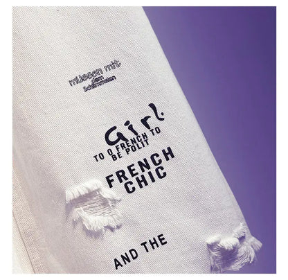 Faldas largas con estampado de letras, estilo coreano