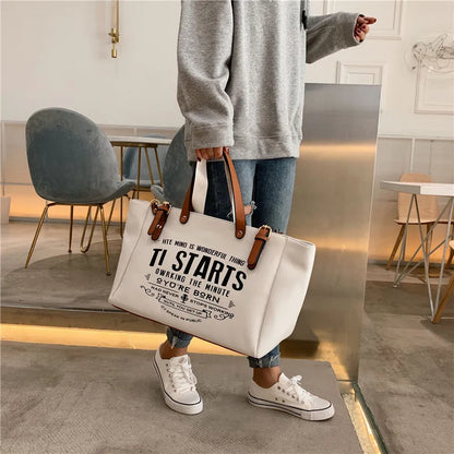 Canvas Large Capacity Shoulder Bag