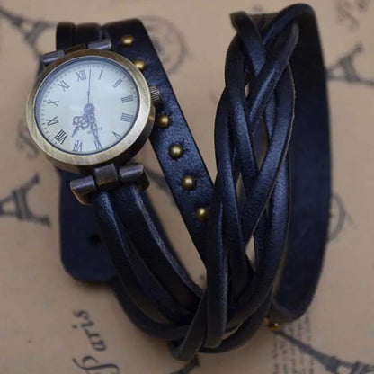 Shsby Roma Vintage Cowhide Spirally Wound Watchband