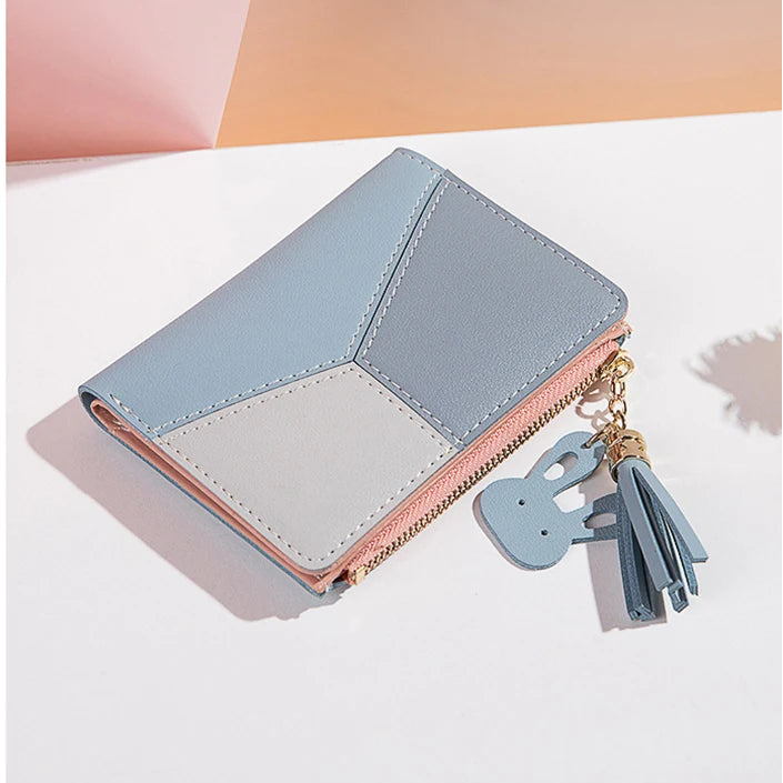 Leather Card Holder Foldable Wallet