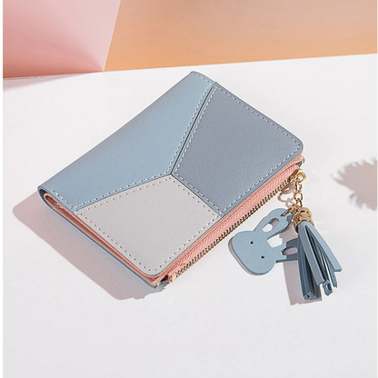 Leather Card Holder Foldable Wallet