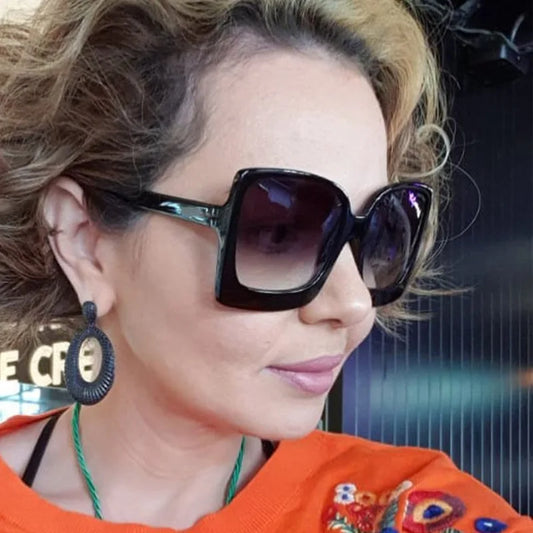 Big Frame Oversized Gradient Sun Glasses