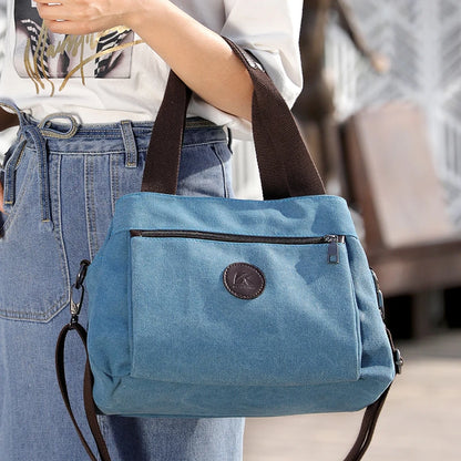 Canvas Handbags Shoulder Messenger Crossbody Tote Large Capacity Bags