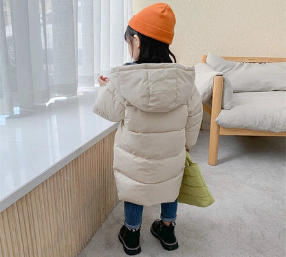 Down Long Outerwear Winter Autumn Teen Cotton -Padded Parka Coats