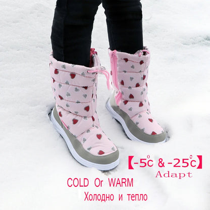 Cute Eagle Winter Nonslip Snow Boots Size 22-33