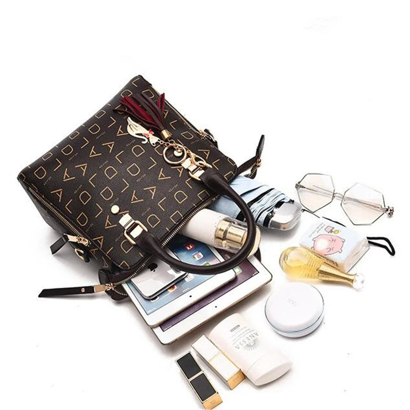 DANA English Letter PU Leather Bag