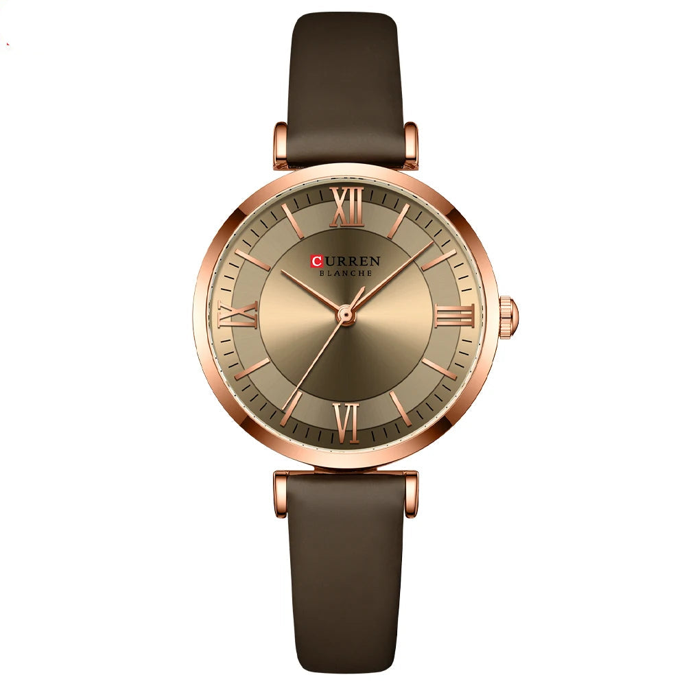CURREN Quartz Leather Elegant Watches