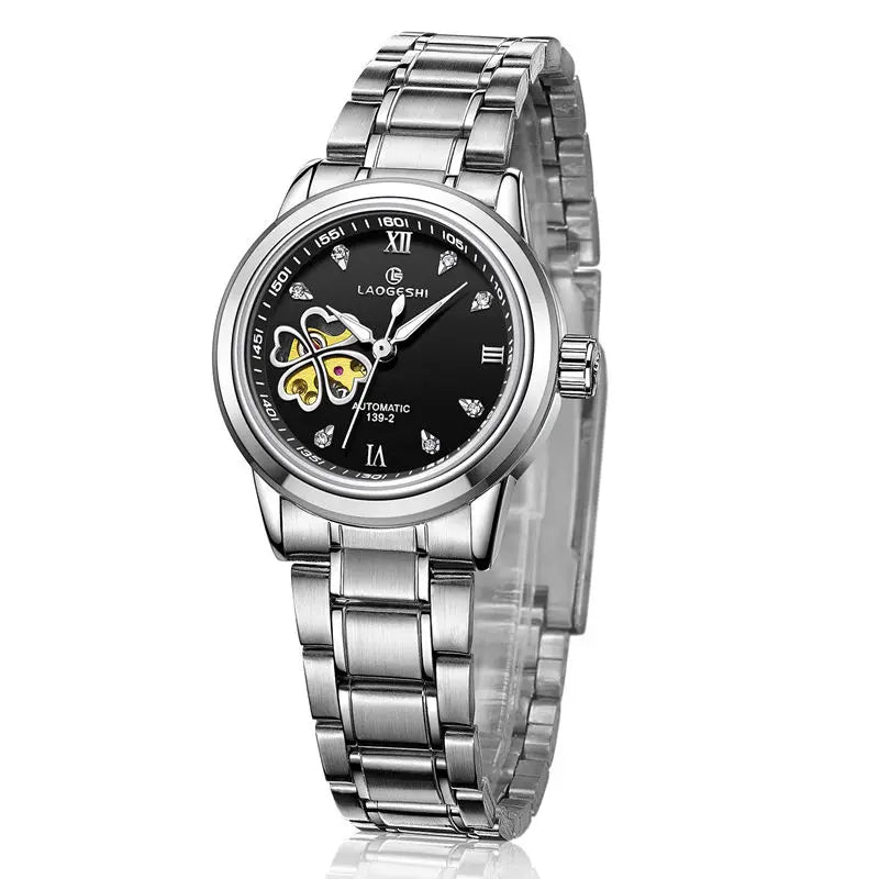 DANA Automatic Diamond Leather Watch