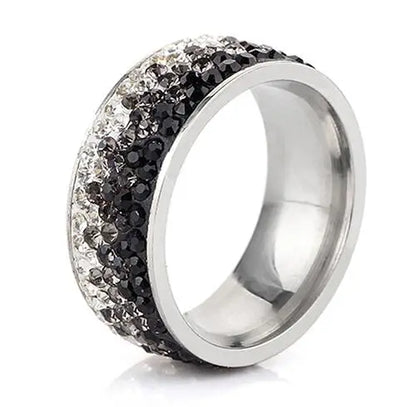 AAA Crystal Elegant Stainless Steel Rings