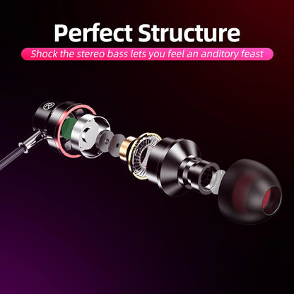 Wired Earbuds Headphones 3.5mm In Ear Earphone Stereo Headset